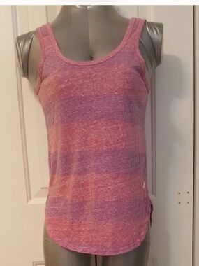 Volcom Logo Pink/Purple Women's Summer Tank Top Sz. XS